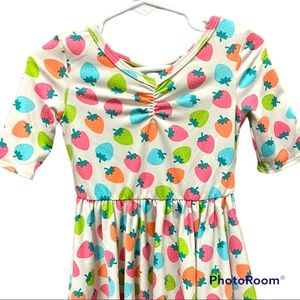 🍓 NWT DotDotSmile toddler dress size 12/24m Strawberry print